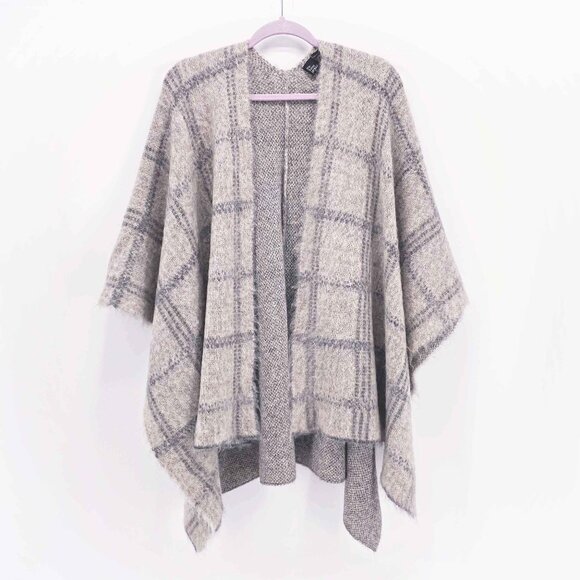 The Fisher Project by Eileen Fisher Almond Alpaca Mohair Serape - Picture 1 of 6